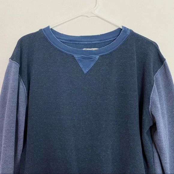 Current Elliott Stadium Sweatshirt Retro Terry Pullover Womens XS Contrast Blue - Picture 3 of 13